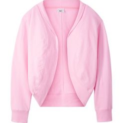 Bluza bez zapięcia bonprix jasnoróżowy kryształowy. Różowe bluzy dziewczęce bonprix, na lato, bez wzorów, bez rękawów, bez kaptura. Za 37,99 zł.