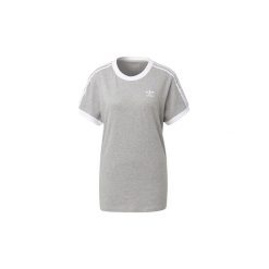 T-shirty z krótkim rękawem adidas Koszulka 3-Stripes. Szare koszulki damskie marki Adidas, bez wzorów, bez kołnierzyka. Za 129,00 zł.