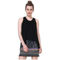 Desigual Top Damski Samantha Xs Czarny. Czarne topy damskie marki Desigual, xs. W wyprzedaży za 269,00 zł.