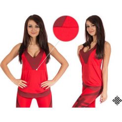 KARMA Bezrękawnik damski Tank Top Loose Red Energy r. L. Czerwone topy sportowe damskie marki KARMA, l. Za 119,80 zł.
