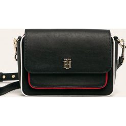 Tommy Hilfiger - Torebka. Różowe listonoszki damskie TOMMY HILFIGER, w paski, ze skóry ekologicznej, na ramię, małe, bez dodatków. Za 579,90 zł.