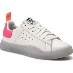 Sneakersy DIESEL - S-Clever Low W Y01752 P2282 H7102 Star White/Pink Fluo. Białe półbuty damskie Diesel, ze skóry. Za 629,00 zł.