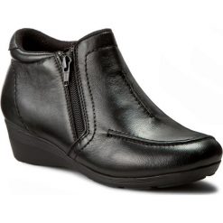 Botki LANQIER - 39C761 Black. Czarne botki damskie skórzane marki Lanqier. W wyprzedaży za 189,00 zł.