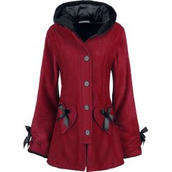 Poizen Industries Alison Coat Płaszcz damski czerwony. Czerwone płaszcze damskie marki Poizen Industries, xl, z aplikacjami. Za 324,90 zł.