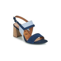 Sandały Tamaris DALINA. Niebieskie sandały damskie Tamaris, bez wzorów, bez obcasa, bez zapięcia. Za 153,90 zł.