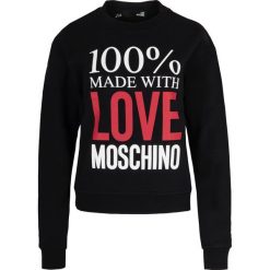 Bluza Love Moschino. Czarne bluzki damskie Love Moschino, bez wzorów, bez rękawów, bez kaptura. Za 359,00 zł.