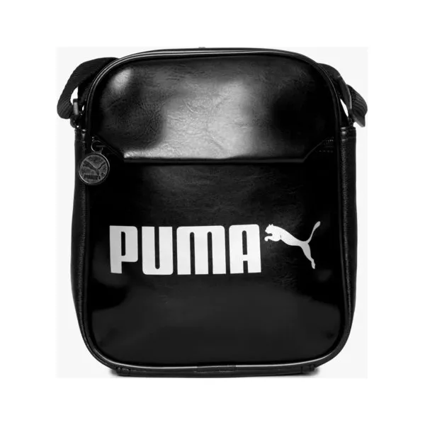 Puma Torebka Campus Portable Pu , czarny, rozmiar ONE SIZE. Czarne torebki klasyczne damskie Puma, w paski, ze skóry, bez dodatków. W wyprzedaży za 89,99 zł.