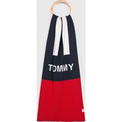 Tommy Jeans - Szalik. Szare szaliki męskie Tommy Jeans, z bawełny. Za 229,90 zł.