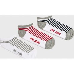Pepe Jeans - Skarpetki Lucy (3-pack). Białe skarpetki damskie Pepe Jeans, bez wzorów. Za 59,90 zł.