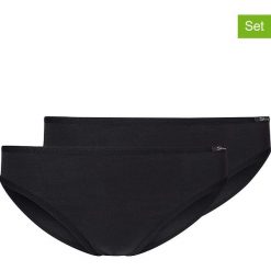 Figi (2 pary) w kolorze czarnym. Czarne majtki dziewczęce Skiny Girls. W wyprzedaży za 42,95 zł.