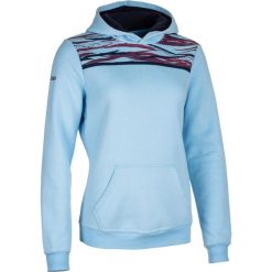 Bluza z kapturem hoodie do rugby R100 damska. Niebieskie bluzy damskie OFFLOAD, l, bez wzorów, z bawełny, bez rękawów, z kapturem. Za 109,99 zł.