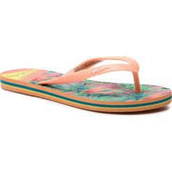 Japonki PEPE JEANS - Rake Fay PLS70055 Peach 118. Pomarańczowe klapki damskie Pepe Jeans, bez wzorów, z jeansu, bez obcasa. W wyprzedaży za 79,00 zł.
