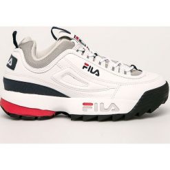 Fila - Buty Disruptor. Białe buty sportowe męskie Fila, z gumy, na sznurówki. W wyprzedaży za 299,90 zł.