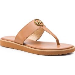 Japonki MICHAEL MICHAEL KORS - Lillie Thong 40S9LIFA1E Acorn. Pomarańczowe klapki damskie MICHAEL Michael Kors, bez wzorów, ze skóry, bez obcasa. W wyprzedaży za 299,00 zł.