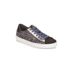 Buty Victoria DEPORTIVO GLITTER CONTRASTE. Czarne trampki i tenisówki damskie Victoria, bez wzorów, bez zapięcia. Za 287,20 zł.