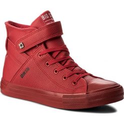 Trampki BIG STAR - Y174025 Red. Czerwone półbuty męskie BIG STAR, na co dzień, bez wzorów, z gumy, klasyczne, bez zapięcia. Za 129,00 zł.