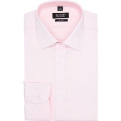 Koszula bexley 2675 długi rękaw slim fit róż. Różowe koszule męskie Recman, m, bez wzorów, bez kołnierzyka, z długim rękawem. Za 139,00 zł.