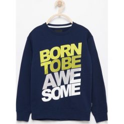 Bluzy chłopięce: Bluza z nadrukiem – Granatowy