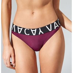 Stroje dwuczęściowe damskie: Dół od bikini z ozdobną taśmą – Fioletowy