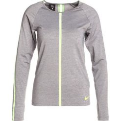 Nike Performance Koszulka sportowa gunsmoke/heather/volt. Szare topy sportowe damskie Nike Performance, l, z elastanu. W wyprzedaży za 153,30 zł.