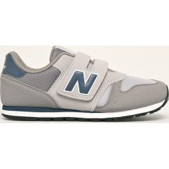 New Balance - Buty dziecięce YV373KG. Szare trampki chłopięce New Balance, bez wzorów, z gumy, sportowe, bez zapięcia. Za 229,90 zł.