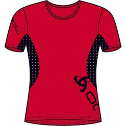 Topy sportowe damskie: Odlo Koszulka damska T-shirt Running EVENTS czerwona r. L