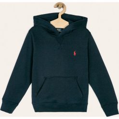 Polo Ralph Lauren - Bluza dziecięca 134-176 cm. Niebieskie bluzy chłopięce Polo Ralph Lauren, bez wzorów, z bawełny, bez rękawów, z kapturem. Za 319,90 zł.