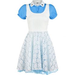 Alicja w Krainie Czarów Cosplay Sukienka niebieski/biały. Białe sukienki koronkowe Alicja w Krainie Czarów, l, w koronkowe wzory. Za 164,90 zł.