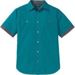 Koszula z krótkim rękawem bonprix kobaltowo-turkusowy. Niebieskie koszule męskie bonprix, xl, bez wzorów, z kontrastowym kołnierzykiem, z krótkim rękawem. Za 74,99 zł.