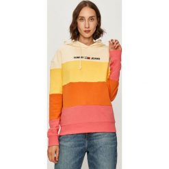 Tommy Jeans - Bluza. Bluzy damskie Tommy Jeans, s, z aplikacjami, z elastanu, bez rękawów, z kapturem. Za 449,90 zł.