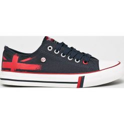 Lee Cooper - Tenisówki. Niebieskie trampki i tenisówki damskie Lee Cooper, bez wzorów, z gumy, na sznurówki. Za 99,90 zł.