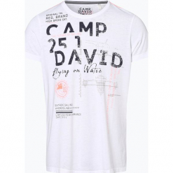 Camp David - T-shirt męski, czarny. Czarne t-shirty męskie marki Camp David, xl, bez wzorów, bez kołnierzyka. Za 149,95 zł.