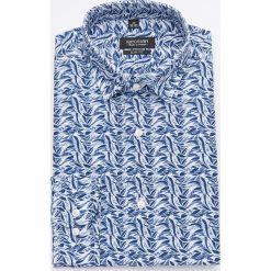 Koszula versone 2904 długi rękaw slim fit granatowy. Niebieskie koszule męskie Recman, m, bez wzorów, bez kołnierzyka, z długim rękawem. Za 169,00 zł.