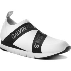 Sneakersy CALVIN KLEIN JEANS - Tonio SE8598 White. Białe sneakersy męskie Calvin Klein Jeans, na co dzień, bez wzorów, z jeansu, eleganckie, bez zapięcia. W wyprzedaży za 339,00 zł.