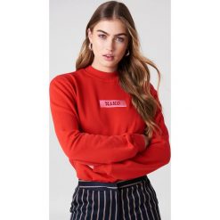 Bluzy damskie: NA-KD Urban Bluza z logo NA-KD - Red