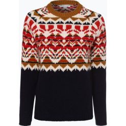 Marie Lund - Sweter damski, niebieski. Niebieskie swetry klasyczne damskie Marie Lund, xxl, z wełny, z klasycznym kołnierzykiem. Za 299,95 zł.