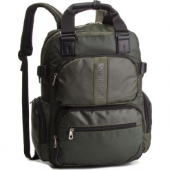 Plecak PEPE JEANS - Bromley Laptop PM120026 Military Green 679. Zielone plecaki męskie Pepe Jeans, z jeansu. Za 219,00 zł.