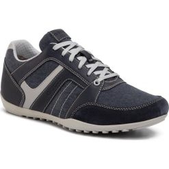 Sneakersy GEOX - U Garlan A U023GA 0MENB C4067 Dk Avio. Niebieskie sneakersy męskie Geox, na co dzień, bez wzorów, ze skóry ekologicznej, eleganckie, bez zapięcia. W wyprzedaży za 279,00 zł.