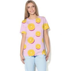 Colour Pleasure Koszulka damska CP-030 114 różowa r. XL/XXL. Różowe bluzki damskie marki Colour pleasure, xl. Za 70,35 zł.