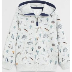 Mango Kids - Bluza dziecięca Mateo 80-104 cm. Szare bluzy chłopięce Mango Kids, bez wzorów, z bawełny, bez rękawów, z kapturem. Za 59,90 zł.