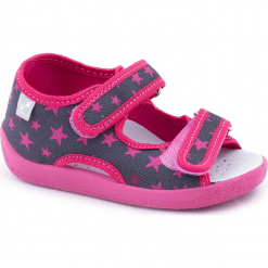 Kapcie. Niebieskie kapcie dziewczęce SHOES 7. Za 49,90 zł.