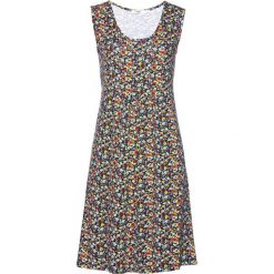 Sukienka shirtowa bonprix ciemnoniebieski w kwiaty. Sukienki damskie bonprix. Za 89,99 zł.