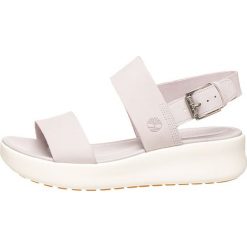 Skórzane sandały w kolorze jasnoszarym. Sandały damskie Timberland. W wyprzedaży za 269,95 zł.