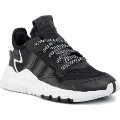 Buty adidas - Nite Jogger C EE6475 Cblack/Cblack/Carbon. Czarne półbuty dziewczęce Adidas, na sznurówki. W wyprzedaży za 199,00 zł.