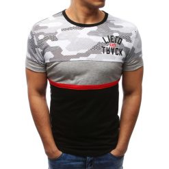 T-shirty męskie z nadrukiem: T-shirt męski z nadrukiem czarny (rx2719)