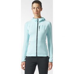 Bluza adidas Terrex TraceRocker Hooded Fleece Jacket W Błękitna. Niebieskie bluzy damskie marki Adidas, bez wzorów, z polaru, bez rękawów, bez kaptura. Za 229,99 zł.