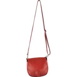 Torebki klasyczne damskie: Skórzana torebka w kolorze czerwonym – 17 x 19 x 6 cm