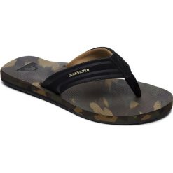 Quiksilver Japonki Island Oasis Black/Brown/Green. Brązowe kapcie męskie Quiksilver, bez wzorów. Za 87,00 zł.