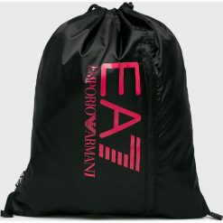 EA7 Emporio Armani - Plecak. Czarne plecaki męskie EA7 Emporio Armani, z nadrukiem, z poliesteru. Za 169,90 zł.