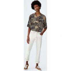 Spodnie jeansowe regular comfort fit. Brązowe spodnie męskie marki Pull&Bear, m, bez wzorów, z jeansu. Za 62,90 zł.